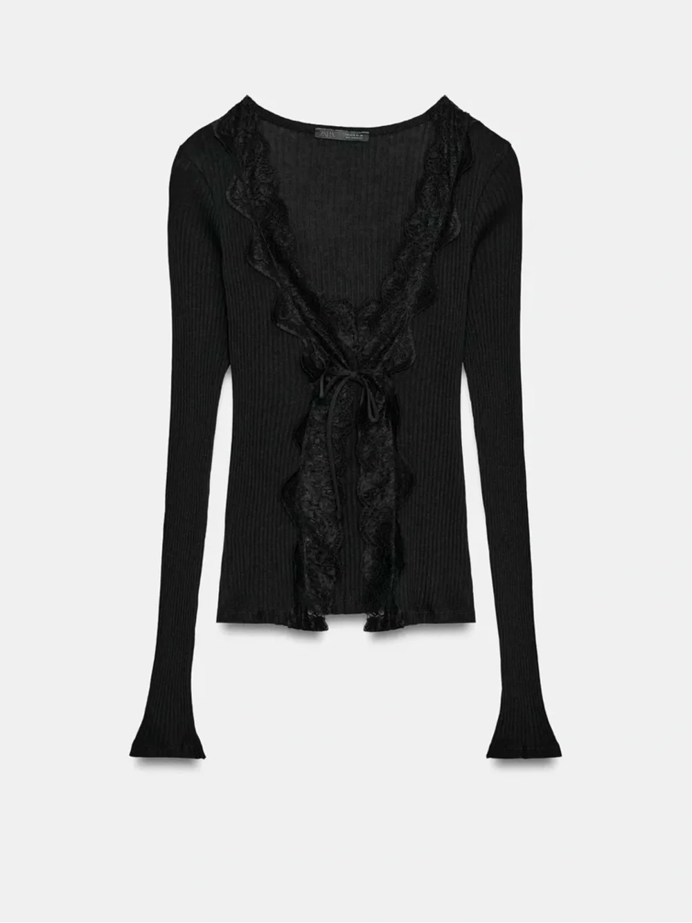 NWT ZARA COMBINATION RIB TOP